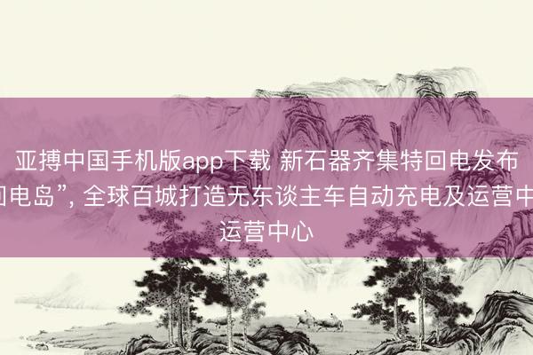 亚搏中国手机版app下载 新石器齐集特回电发布“回电岛”， 全球百城打造无东谈主车自动充电及运营中心