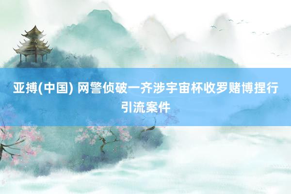 亚搏(中国) 网警侦破一齐涉宇宙杯收罗赌博捏行引流案件